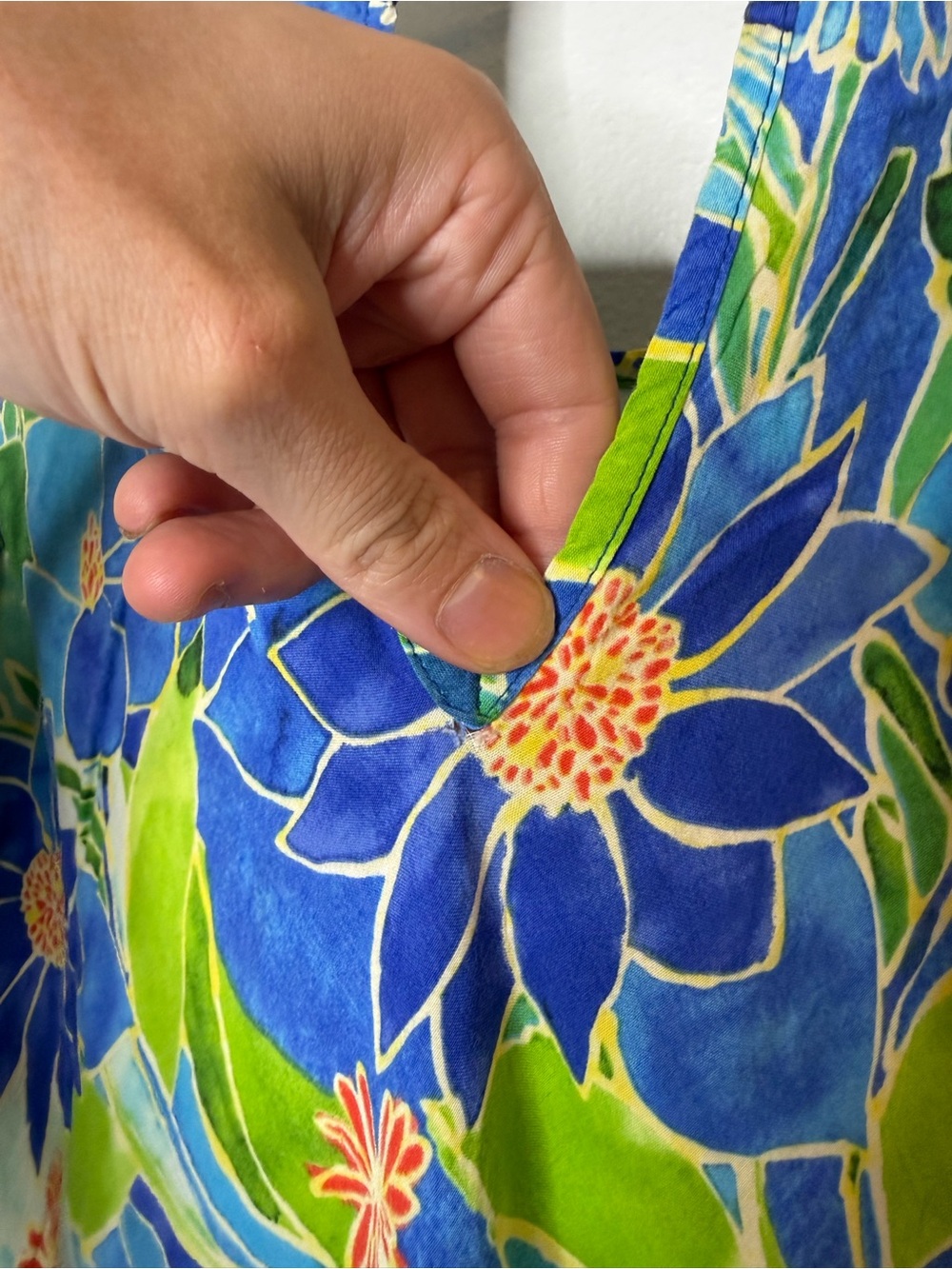 Jams World Bluebell Tropical Floral Swing Shift Flowy Dress size XL - Picture 10 of 10